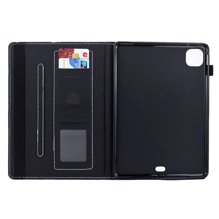 Funda para Tablet para iPad Air 11 (2024) / iPad Pro 11 (2022) / (2020) / iPad Air (2022) / (2020) Funda con Estampado Impreso, Soporte para Tarjetas - Gato