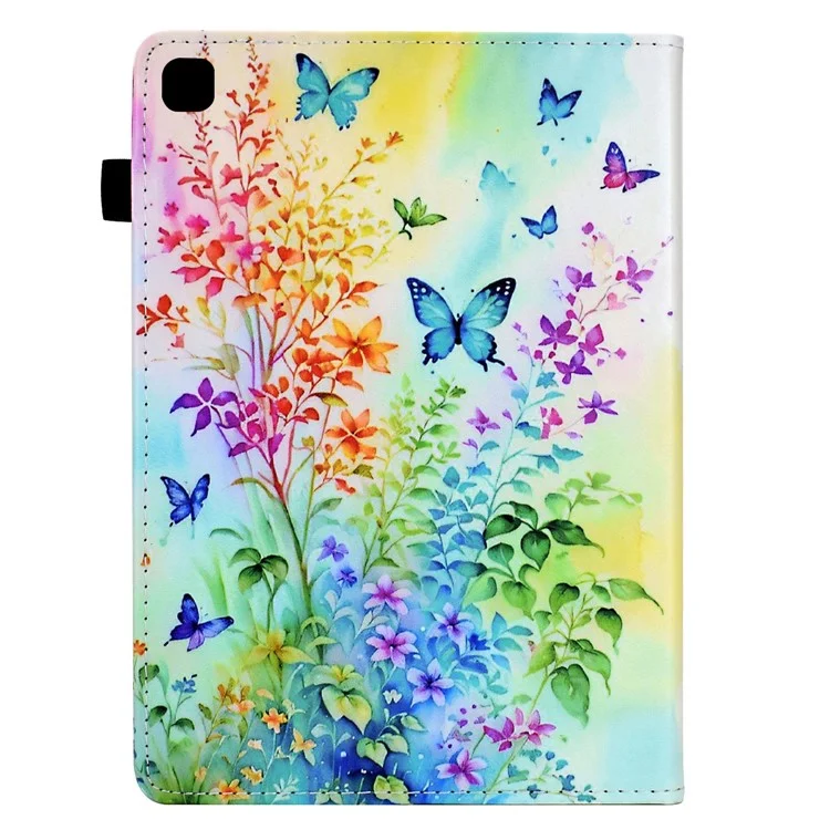 für ipad 10.2 (2020) / (2019) / ipad air 10.5 zoll (2019) / ipad pro 10,5-zoll (2017) fallmuster-drucktablettenabdeckung - blumen und schmetterlinge