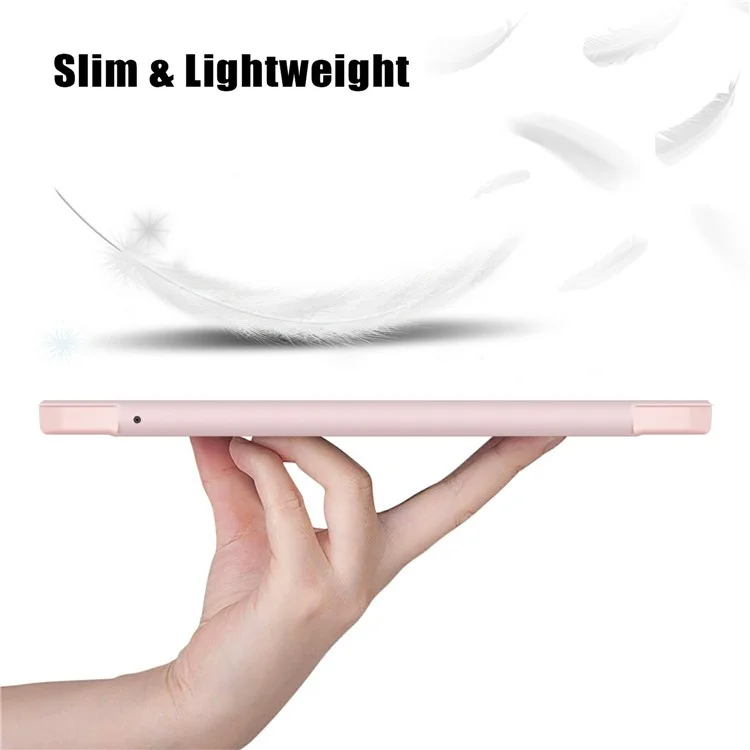 For Blackview Tab 16 Pro Case Auto Sleep / Wake PU Leather Flip Tablet Cover Triple-Fold Stand - Pink