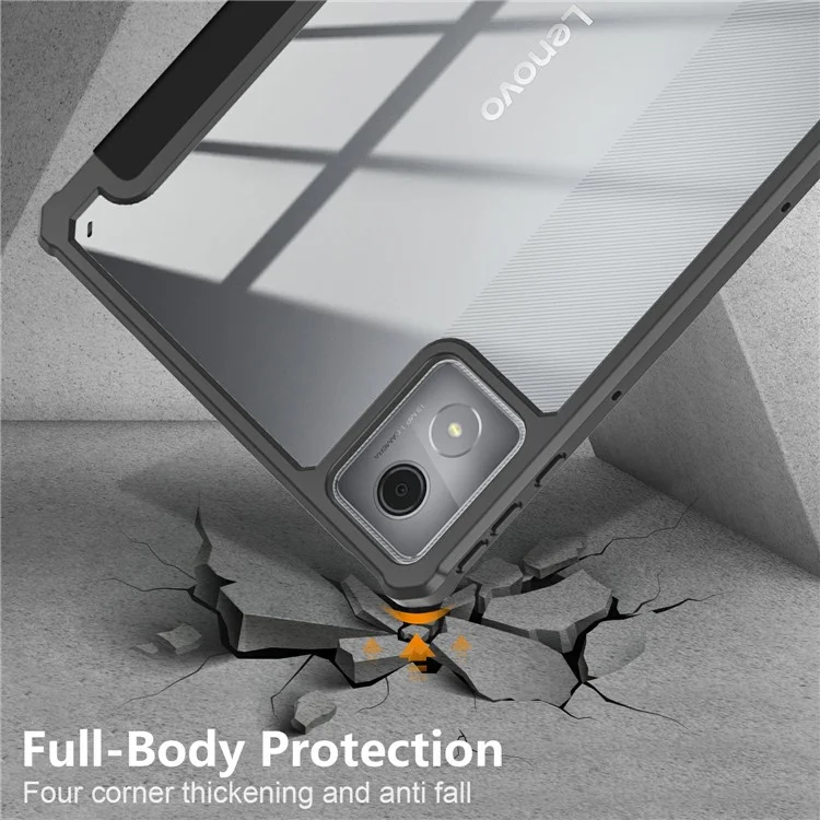 Для Lenovo Tab K11 Plus TB230XC Case Auto Sleep Sleep / The Wake pu Кожаная Плавная Крышка Таблетки с Тройной Стойкой - Черный