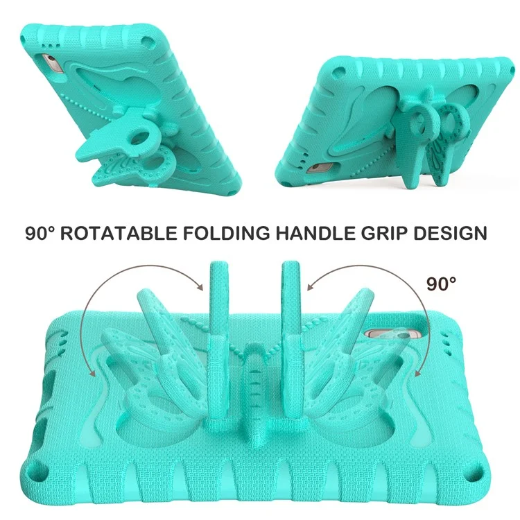 Pour Lenovo Tab M9 Butterfly Kickstand Eva Tablet Cover Avec Bandoulière - Green à la Menthe
