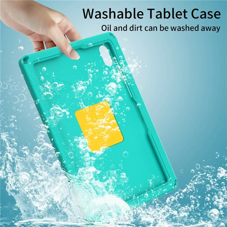 Para Huawei Matepad se 11 / Tab de Lenovo M11 / Samsung Galaxy Tab S9 fe / S9 / S8 / S7 / Xiaomi Redmi Pad SE / Pad 6 Cubierta de Patada de Patrón de Águila - Verde Claro