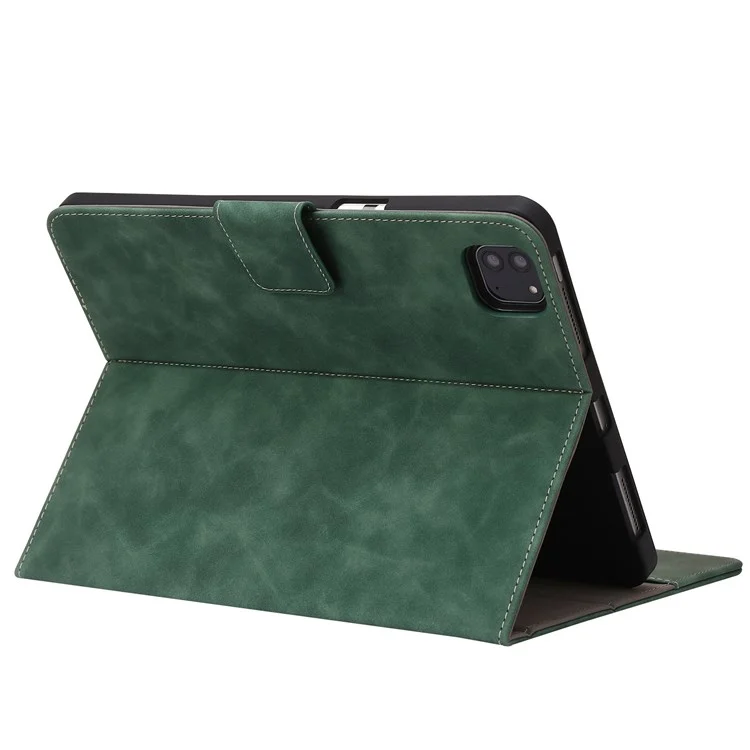 Para Ipad Air (2020)/(2022)/iPad Pro 11 Polegadas (2021)/(2020)/(2018) PU Caterla de Catera Pene - Verde