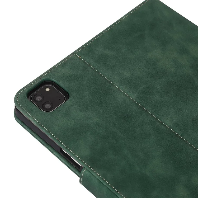 Para Ipad Air (2020)/(2022)/iPad Pro 11 Polegadas (2021)/(2020)/(2018) PU Caterla de Catera Pene - Verde