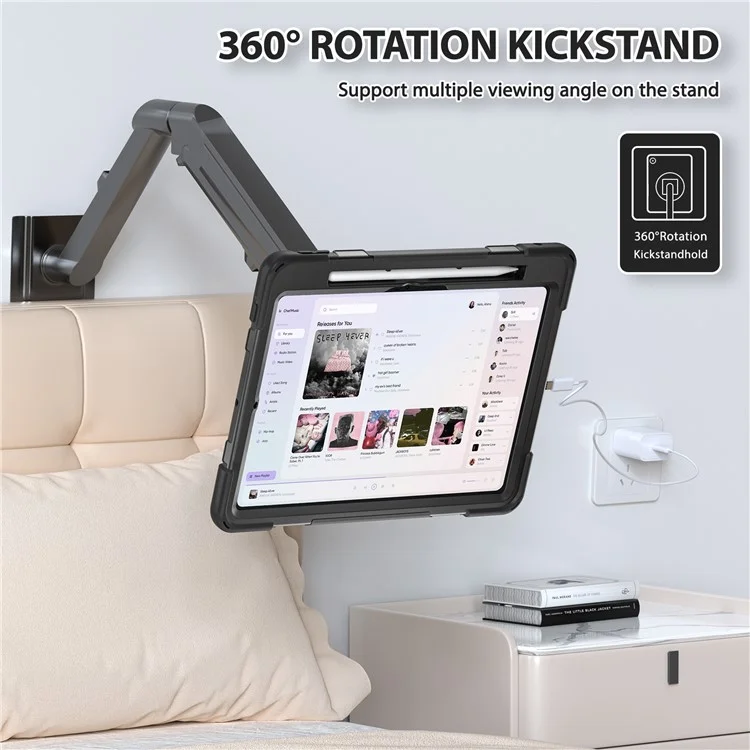 Per Apple Ipad Pro 11 (2024) Case Kickstand Pc+cover Tablet in Silicone
