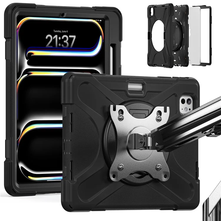Per Apple Ipad Pro 11 (2024) Case Kickstand Pc+cover Tablet in Silicone