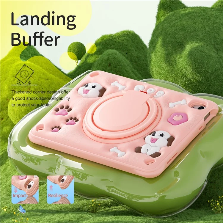 Для Ipad 10.9 (2022) Case Cule Cute Dog Pattern Kickstand Pc+силикон+тпу