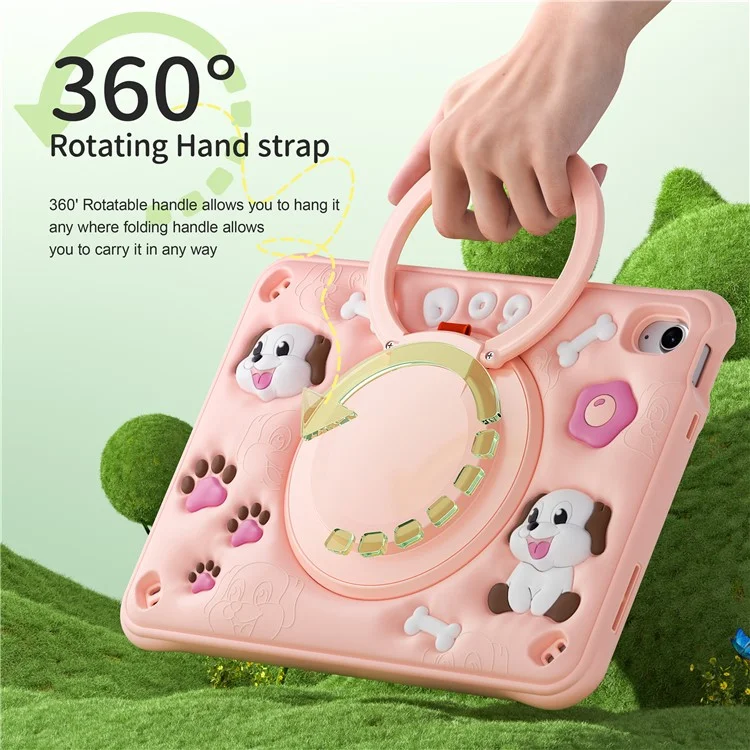 Для Ipad 10.9 (2022) Case Cule Cute Dog Pattern Kickstand Pc+силикон+тпу