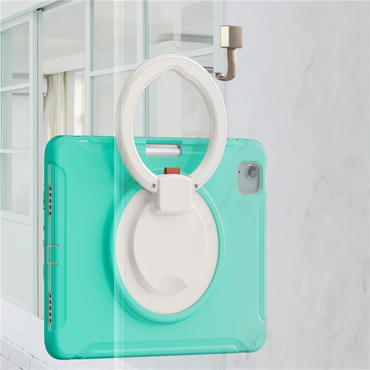 For iPad Air 11 (2025) / (2024) / Air (2022) / (2020) / Pro 11 (2022) / (2021) / (2020) / (2018) Case Kickstand Cover with Pen Slot - Mint Green