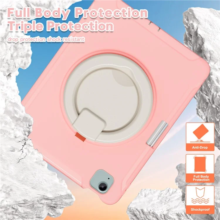 For iPad Air 11 (2025) / (2024) / Air (2022) / (2020) / Pro 11 (2022) / (2021) / (2020) / (2018) Case Kickstand with Pen Slot - Cherry Blossoms Pink