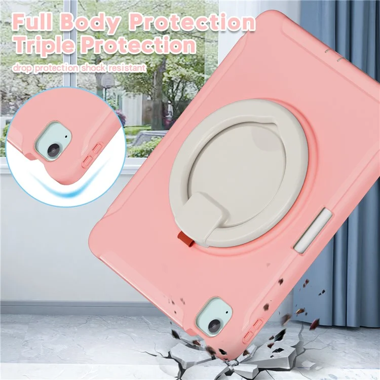 For iPad Air 11 (2025) / (2024) / Air (2022) / (2020) / Pro 11 (2022) / (2021) / (2020) / (2018) Case Kickstand with Pen Slot - Cherry Blossoms Pink
