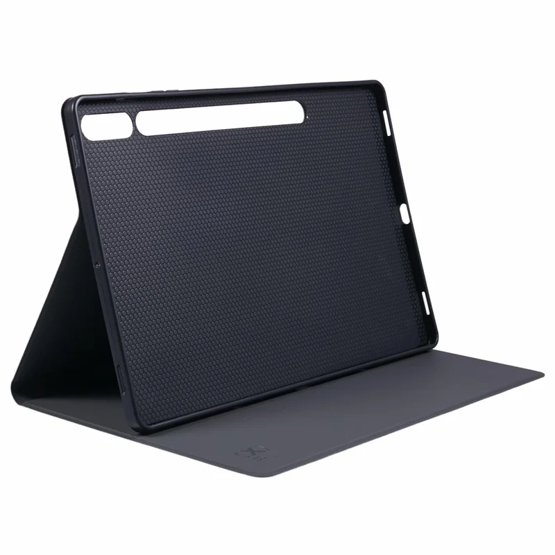 Niveau x Pour Samsung Galaxy Tab S9 + X810, X816B, X818U / Tab S9 fe + Case de Texture en Tissu en Cuir - Gris
