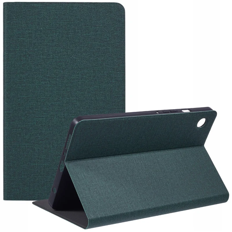 X-LEVEL For Samsung	Galaxy Tab A9 X115 Case Cloth Texture Leather Tablet Cover - Green