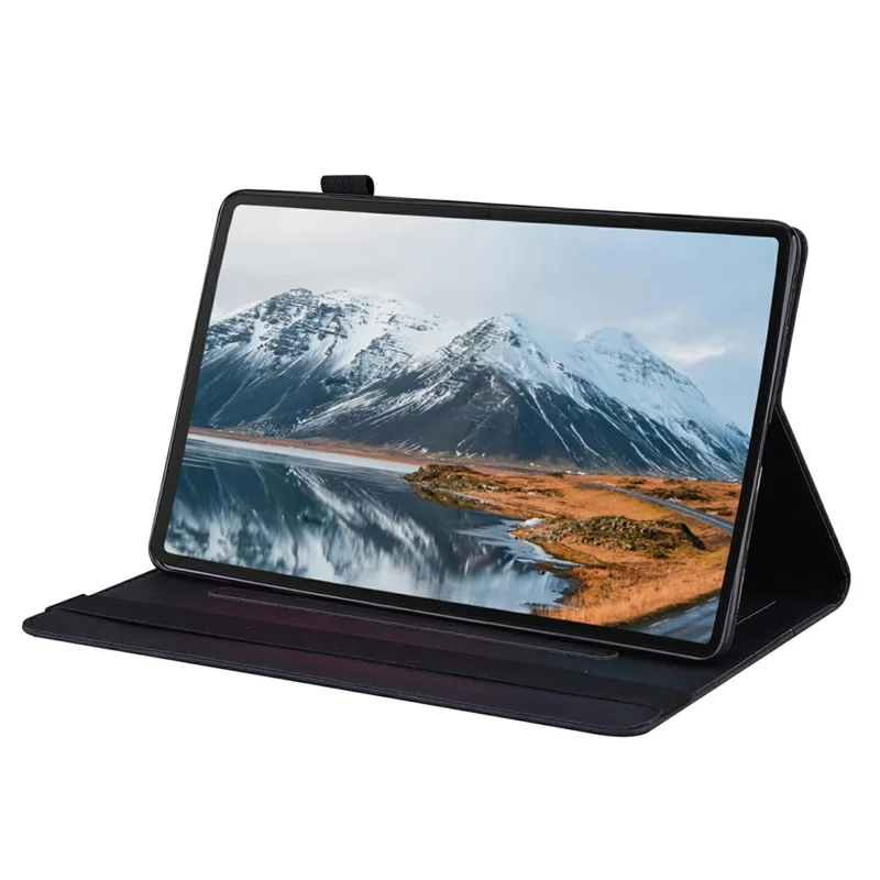 For Honor Pad X8a Case PU Leather Business Folio Protective Tablet Cover Card Holder - Black
