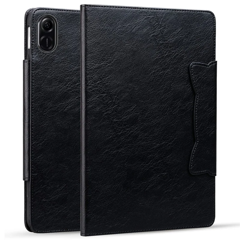For Honor Pad X8b / Pad X8a Case Cat Buckle Closure Leather Protective Stand Cover - Black