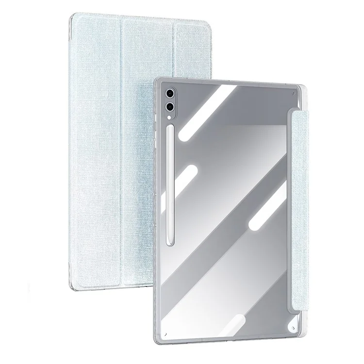 DUX DUCIS Unid Series For Samsung Galaxy Tab S10 Ultra / S9 Ultra / S8 Ultra Funda de TPU+PC+Piel Transparente para Tableta - Azul Bebé