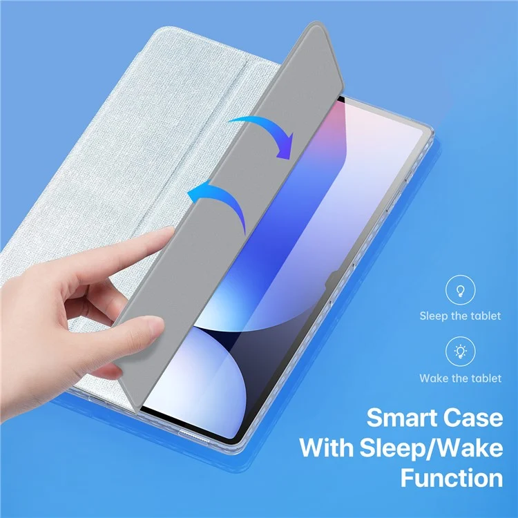 DUX DUCIS Unid Series For Samsung Galaxy Tab S10 Ultra / S9 Ultra / S8 Ultra Funda de TPU+PC+Piel Transparente para Tableta - Azul Bebé