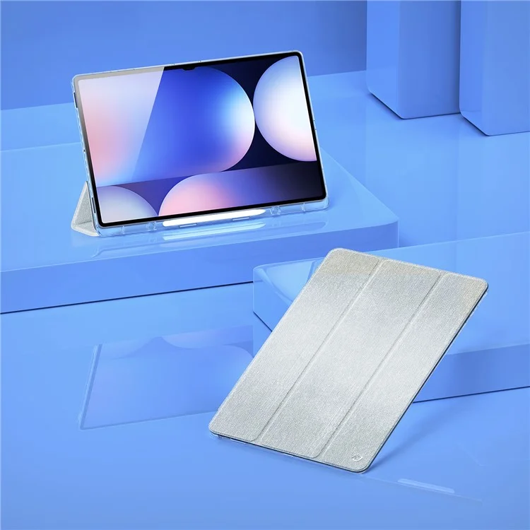 DUX DUCIS Unid Series For Samsung Galaxy Tab S10 Ultra / S9 Ultra / S8 Ultra Case TPU+PC+Leather Clear Tablet Cover - Light Green