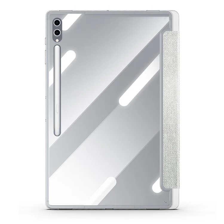 DUX DUCIS Unid Series For Samsung Galaxy Tab S10 Ultra / S9 Ultra / S8 Ultra Case TPU+PC+Leather Clear Tablet Cover - Light Green