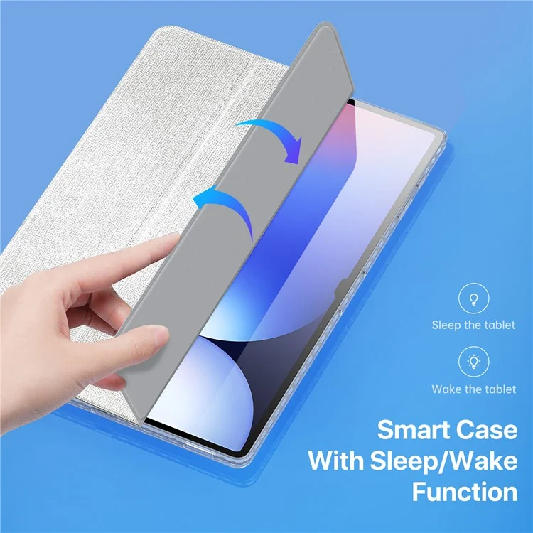 DUX DUCIS Unid Series For Samsung Galaxy Tab S10 Ultra / S9 Ultra / S8 Ultra Case TPU+PC+Leather Clear Tablet Cover - Light Green