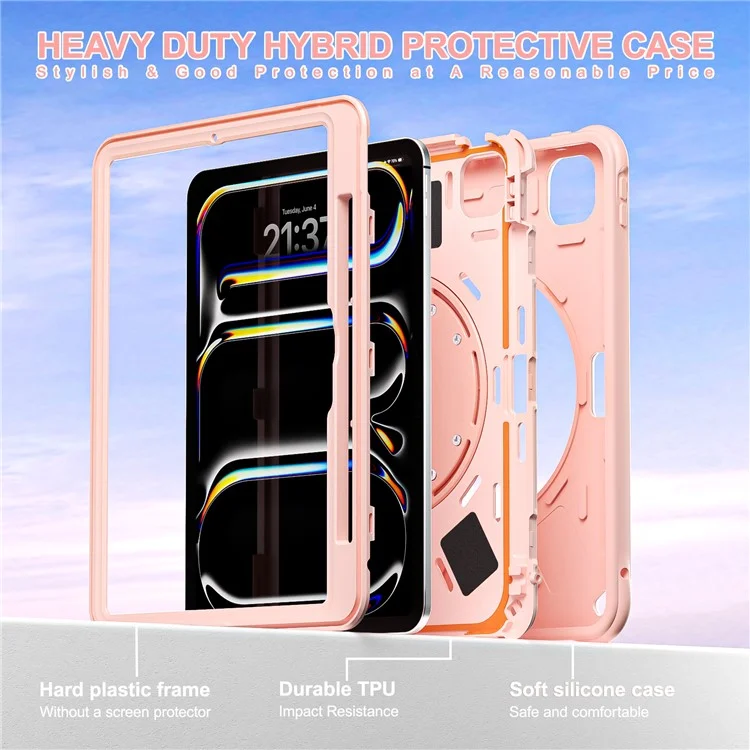 Für Ipad Pro 11 (2024) Case Kickstand Niedliche Hunde Pc+silicon+tpu -tablet -abdeckung