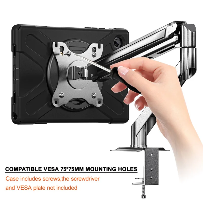 For Samsung Galaxy Tab A8 10.5 (2022) / (2021) X205 X200 Case Kickstand PC+Silicone Tablet Cover