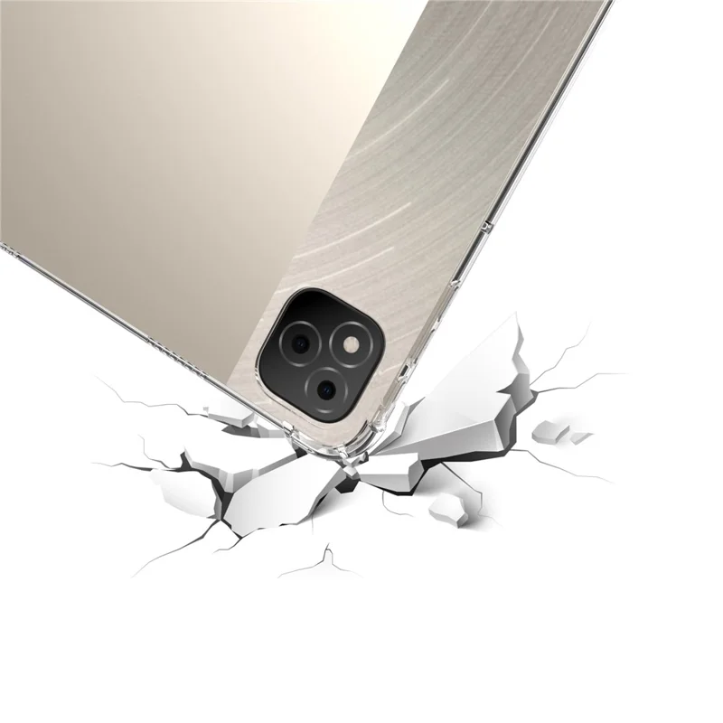 Pour le Boîtier Infinix Xpad Quatre Couvertures TPU à Comprimés Transparents à Quatre Chocs D'angle
