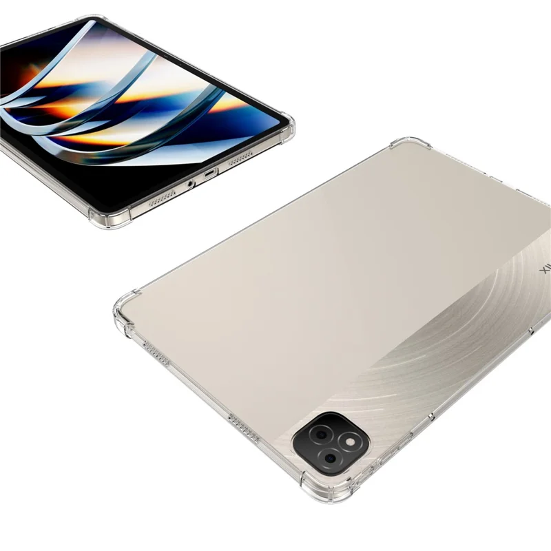 Pour le Boîtier Infinix Xpad Quatre Couvertures TPU à Comprimés Transparents à Quatre Chocs D'angle