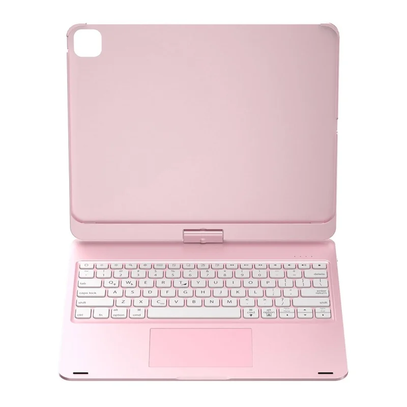 For iPad Pro 13 (2024) Trackpad Backlight Keyboard with Tablet Case - Rose Gold