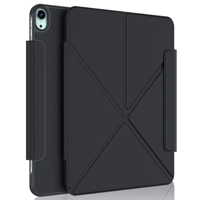 XUNDD XDD-0014 pour iPad Air 11 (2024) / Air (2022) / (2020) Étui en cuir PU multi-angles Support de tablette intelligent avec support pour stylo - Noir