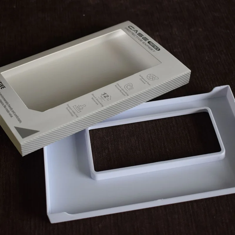 Bulk Purchasing Universal Plastic + PVC Pull-Out Box Phone Case Packaging Box, Size: 18.8 x 11.2 x 2cm - Grey