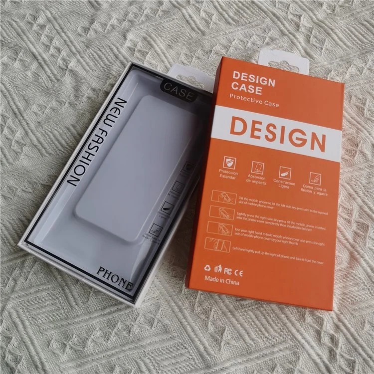 Universal Cardboard Box Phone Case Paper Packaging Box, Size: 18.4 x 10.6 x 2.3cm - Orange