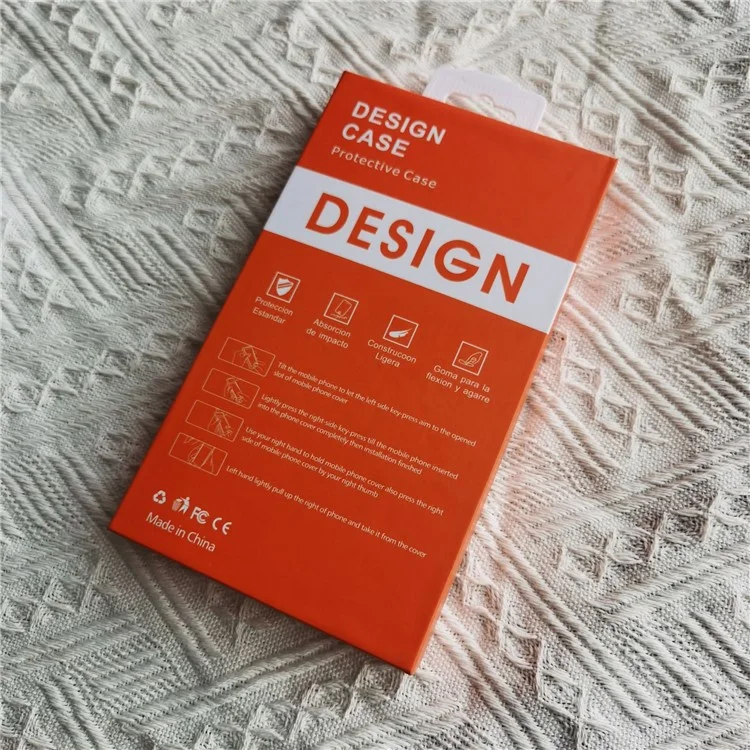 Universal Cardboard Box Phone Case Paper Packaging Box, Size: 18.4 x 10.6 x 2.3cm - Orange