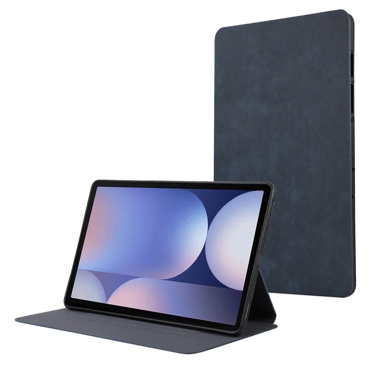 Per Samsung Galaxy Tab S10+ Case di Cuoio PU in Pelle PU Con Supporto - Blu