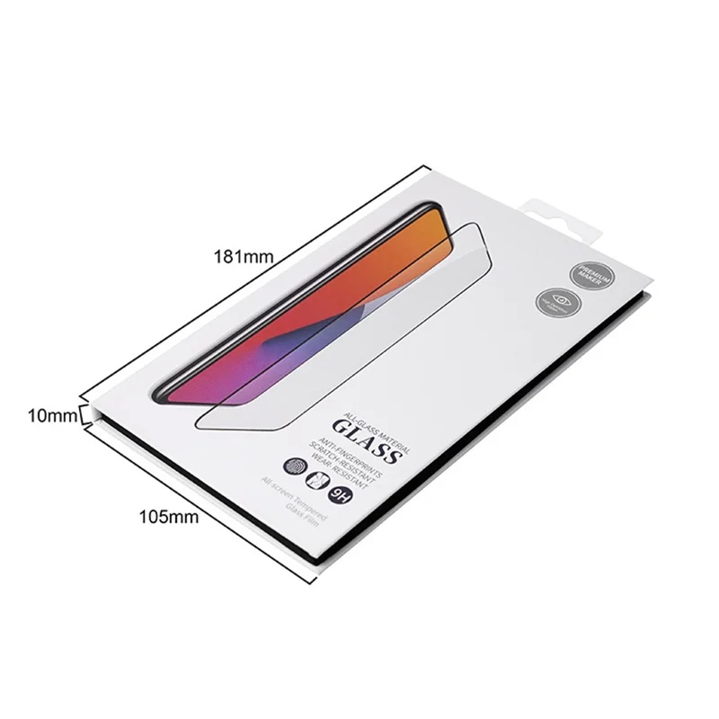 Bulk Purchasing Universal Paper Package Box for Tempered Glass Screen Protector, Size: 18 x 10.5 x 1cm