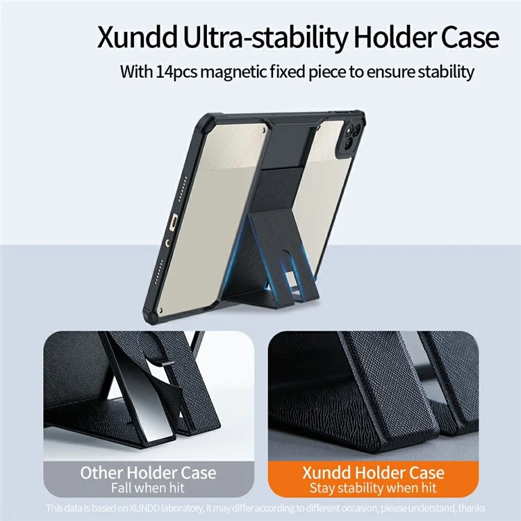 XUNDD For Infinix Xpad Case Leather Kickstand TPU + PC Airbag Protection Tablet Cover