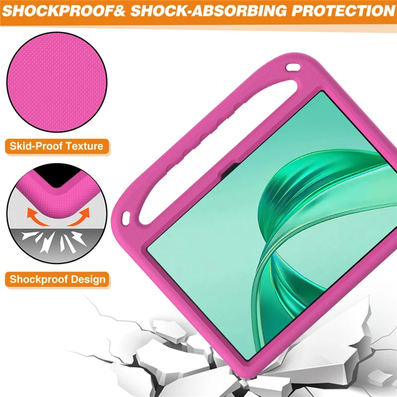 For Honor Pad X8a Case Hand Grip Kickstand Tablet EVA Cover - Rose