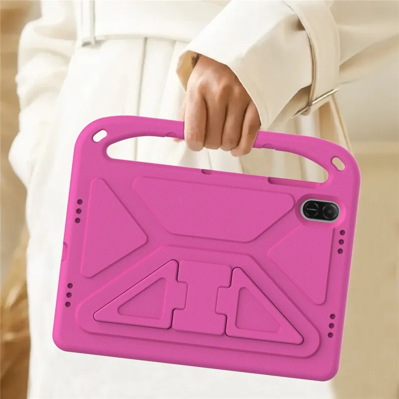 For Honor Pad X8a Case Hand Grip Kickstand Tablet EVA Cover - Rose