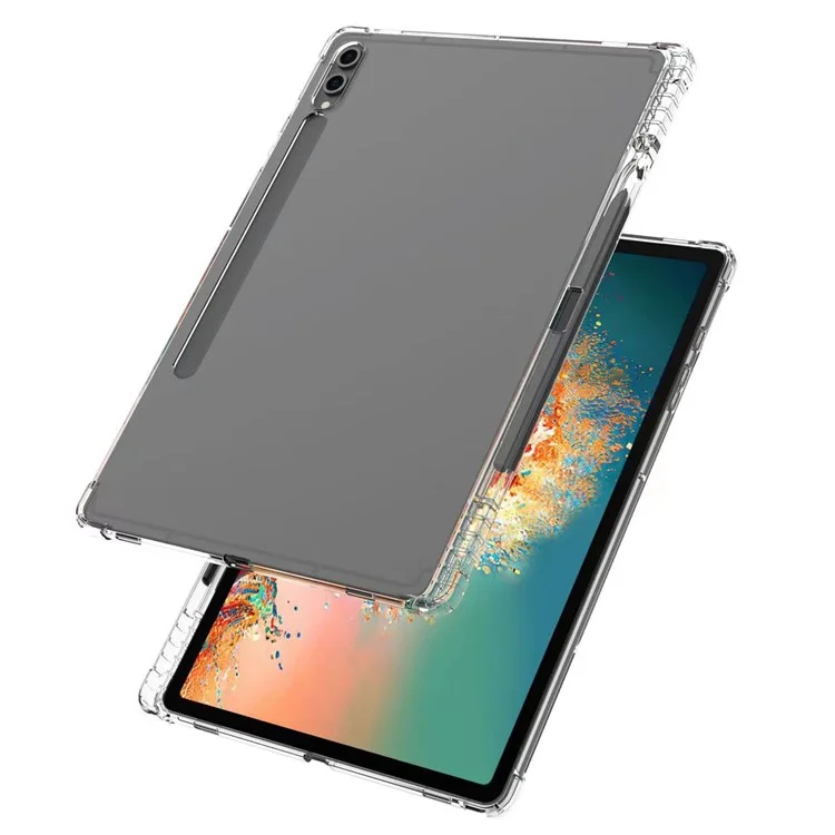 Für Samsung Galaxy Tab S10 Ultra Case Verstärkter Vier-Ecken-Anti-Drop Clear TPU Tablet-Cover mit Stiftschlitz