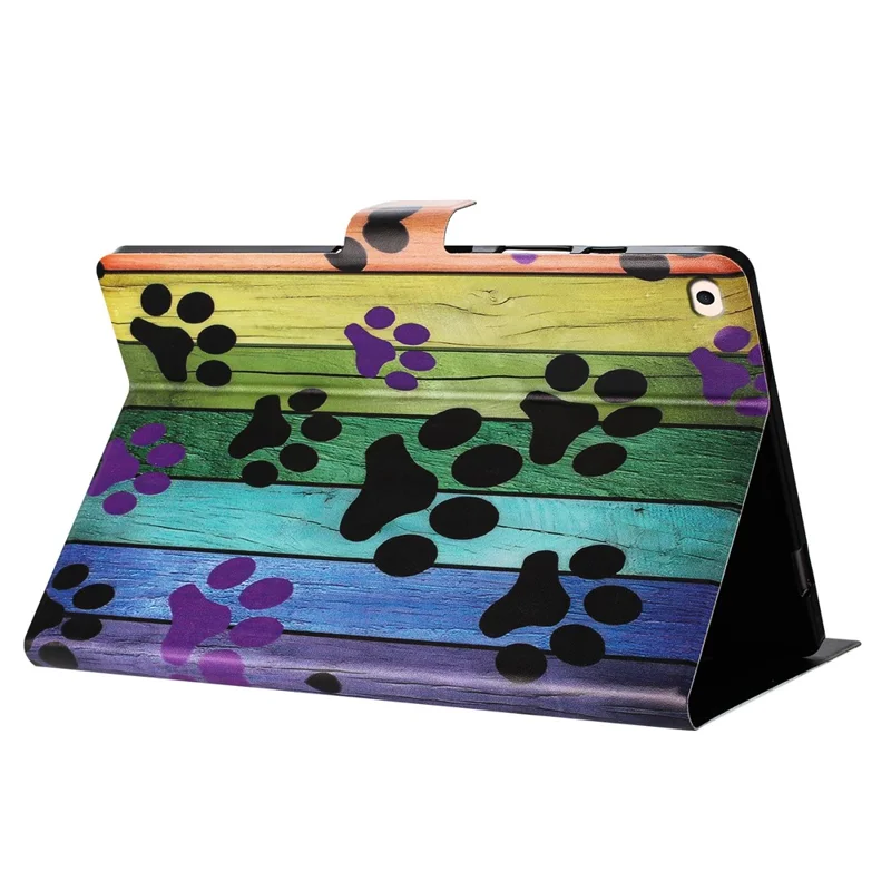 For iPad mini (2019) 7.9 inch  /  4  /  3  /  2  /  Mini Case Pattern Printed Stand Litchi Texture Leather Tablet Cover with Card Slots - Cat Claw