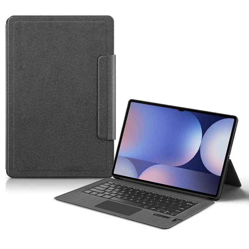 For Samsung Galaxy Tab S10 Ultra / S9 Ultra / S8 Ultra Leather Case + Touchpad Bluetooth-Compatible Keyboard