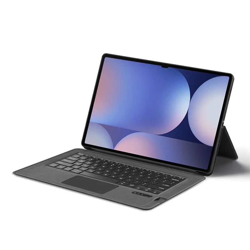 For Samsung Galaxy Tab S10 Ultra / S9 Ultra / S8 Ultra Leather Case + Touchpad Bluetooth-Compatible Keyboard