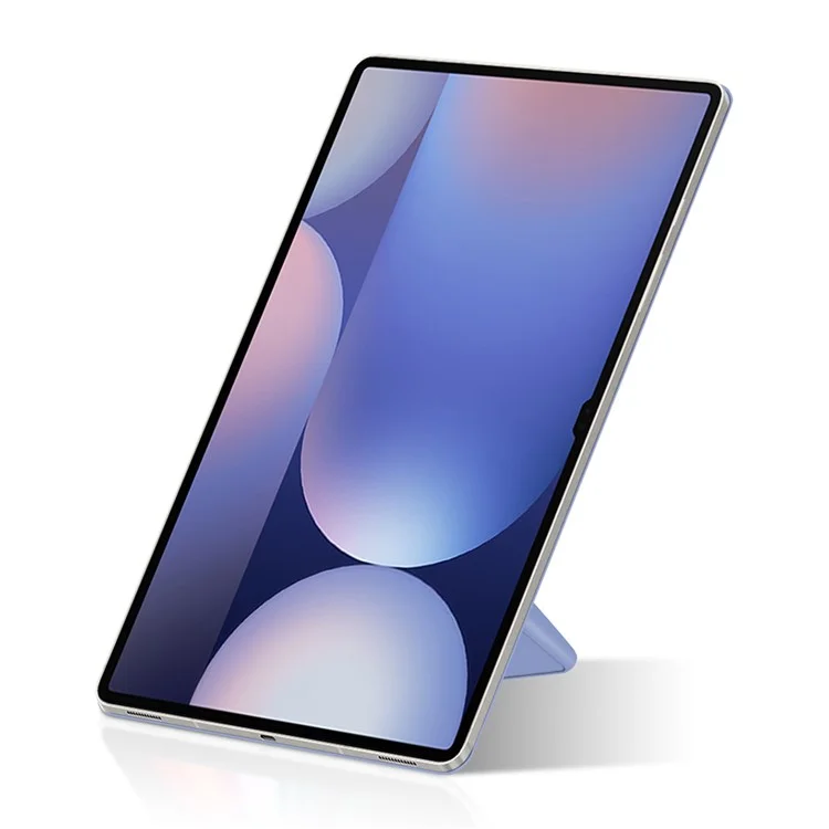 For Samsung Galaxy Tab S10 Ultra / S9 Ultra Case Origami Stand PU Leather Magnetic Tablet Cover - Purple