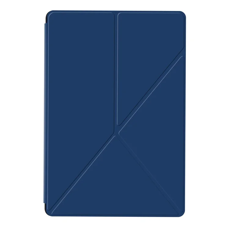 For Samsung Galaxy Tab S10 Ultra / S9 Ultra Case Origami Stand PU Leather Magnetic Tablet Cover - Blue