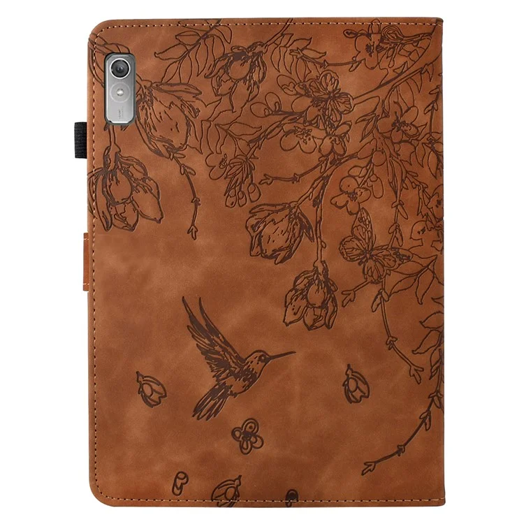 Étui pour Lenovo Tab P11 Gen 2 TB-350 / Xiaoxin Pad Plus (2023) avec porte-cartes en cuir - Marron