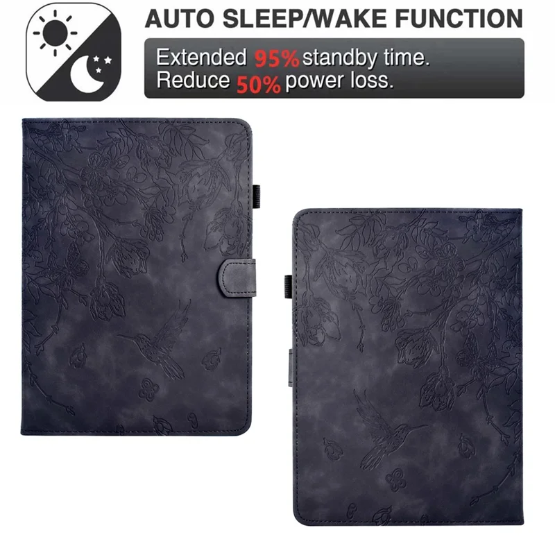 For Amazon Kindle Paperwhite 4 (2018) / 3 (2015) / 2 (2015) / Paperwhite (2015) Case Card Holder Leather Cover - Black