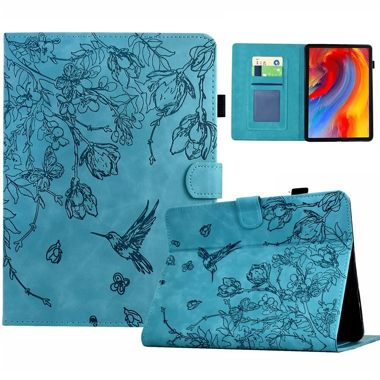 For Amazon Kindle Paperwhite 4 (2018) / 3 (2015) / 2 (2015) / Paperwhite (2015) Case Card Holder Leather Cover - Baby Blue