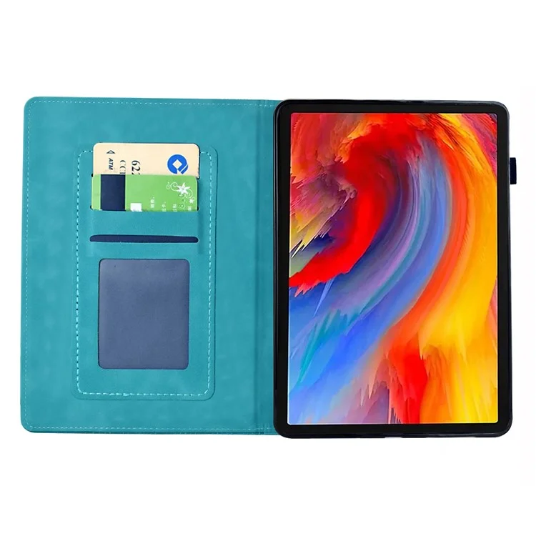 For Amazon Kindle Paperwhite 4 (2018) / 3 (2015) / 2 (2015) / Paperwhite (2015) Case Card Holder Leather Cover - Baby Blue