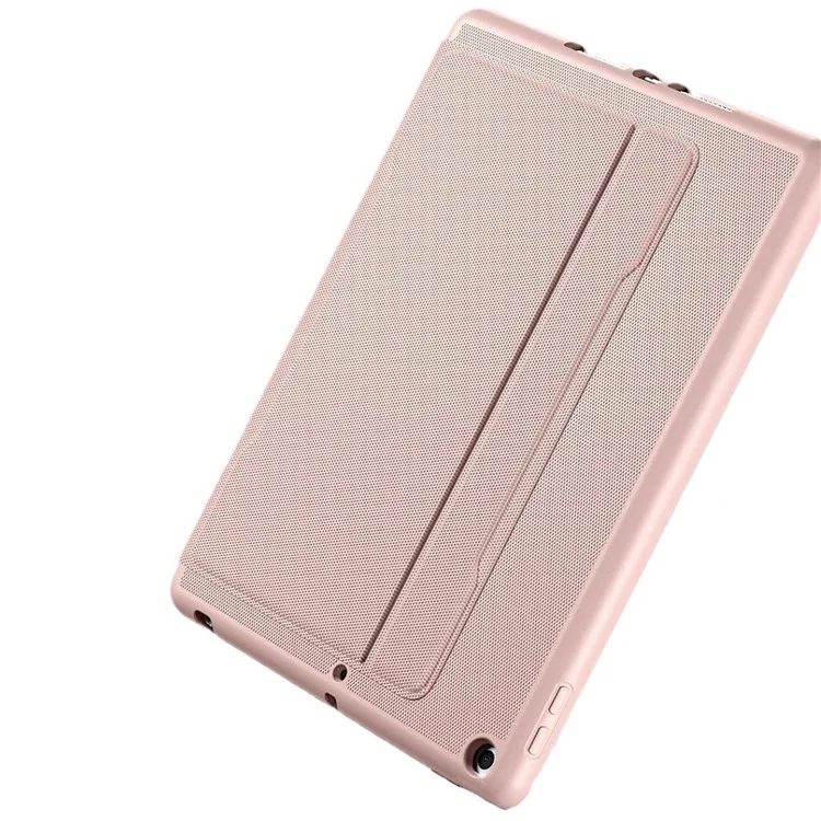 Massenkauf Ständerfall für iPad 10.2 (2021) / (2020) / (2019) stoßabsorbierender TPU + PU-Leder-Tablet-Hülle mit Stiftfach