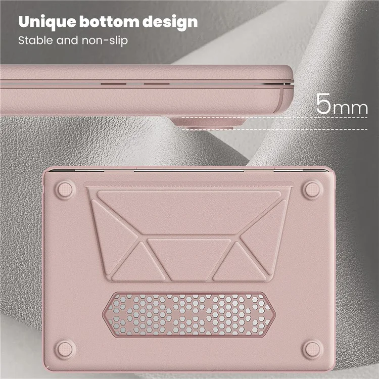 For Macbook Air 15 inch (2024) / (2023) (M2 A2941 / M3 A3114) Laptop Case Anti-Slip PC+PU Leather Flip Cover - Pink

Funda para portátil Macbook Air de 15 pulgadas (2024) / (2023) (M2 A2941 / M3 A3114) con tapa de cuero antideslizante de PC+PU - Rosa